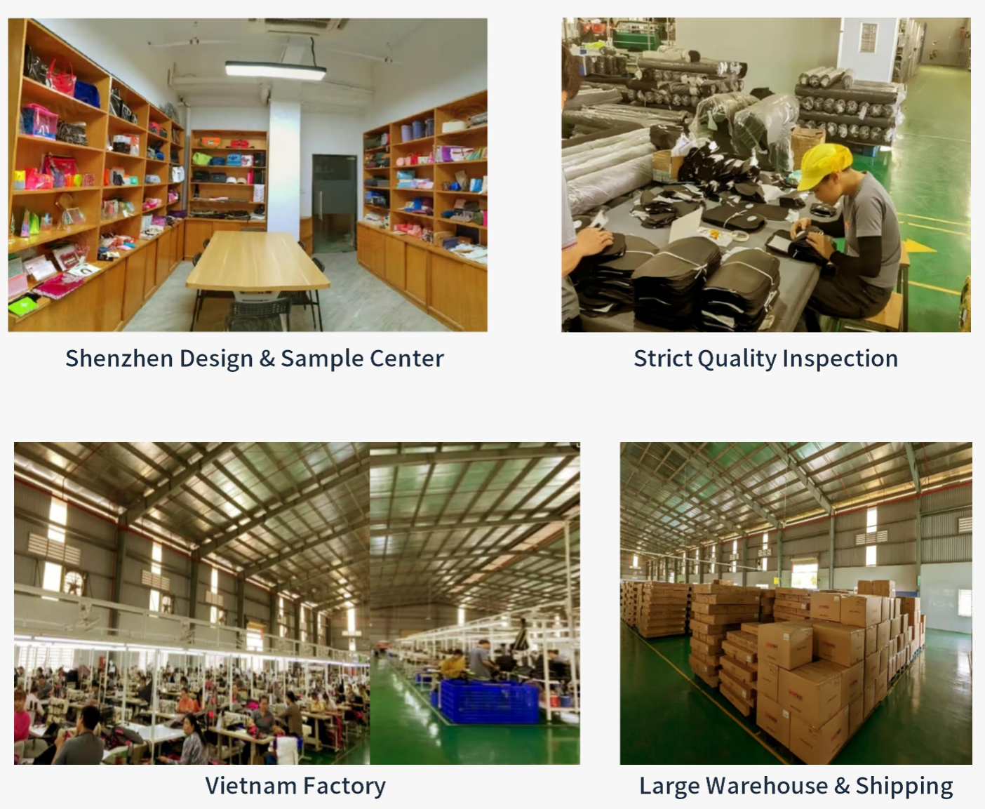 Jinchen sample room and factory